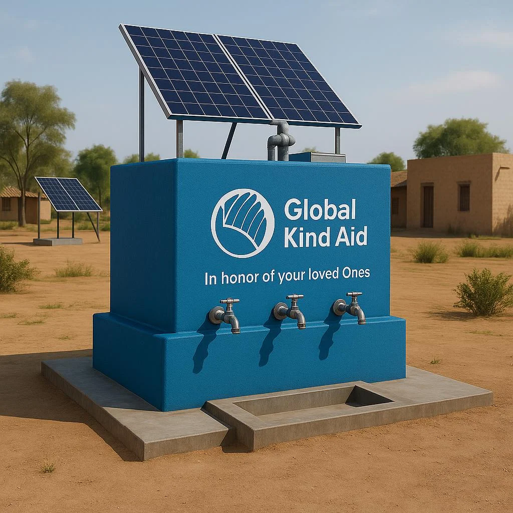 Solar-powered water well